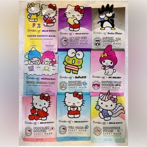 Hello Kitty and Friends x The Creme Shop Face Masks x Lot of 9 x Sanrio